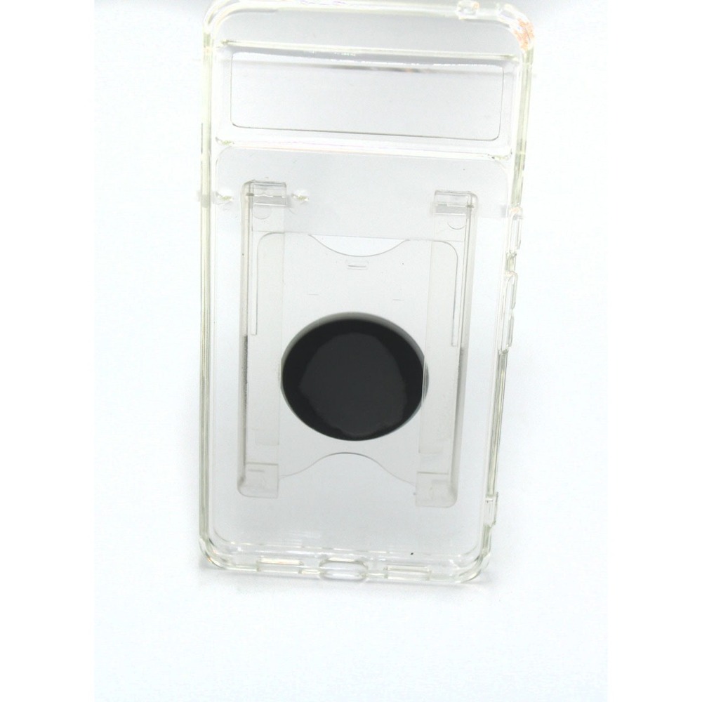Shields Up Google Pixel 8 Pro Clear Case with Card Holder and Ring Stand